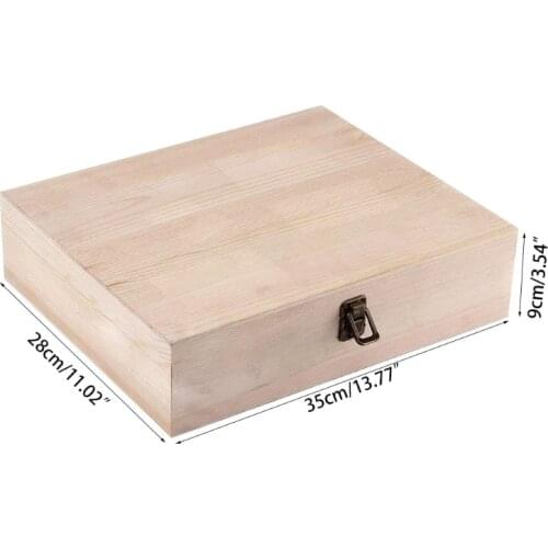 74 Grid Wooden Essential Oil Box Essential Oil Storage Box Solid Gift Box 94PF