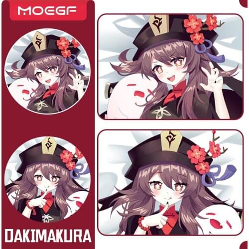 Genshin Impact Anime Hug Pillow Case Qiqi Hu Tao Home Decorative Bedding Dakimakura Long Pillow Cover