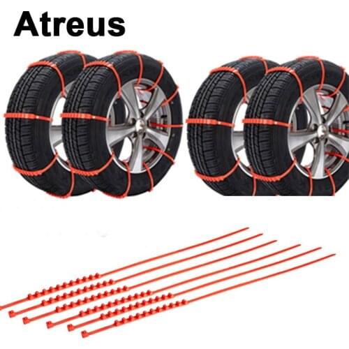 Atreus For Nissan qashqai Citroen c4 c5 c3 Chevrolet cruze aveo Peugeot 207 307 Car Snow Tire Anti-skid Chains Wheel Tire Tools