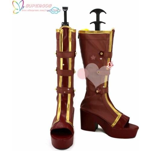 Free Shipping ! Lovelive Nozomi Tojo Cosplay Carnaval Shoes Boots Professional Handmade