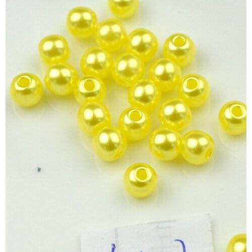 FLTMRH 100pcs 3mm With Hole Black Simulated-pearl Loose Pearls Beads For Jewelry Making