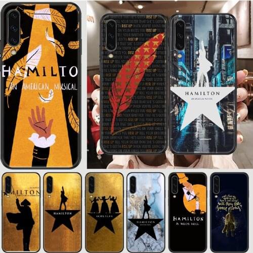 Hamilton Musical Phone case For Samsung Galaxy A 3 5 7 8 10 20 21 30 40 50 51 70 71 E S 2016 2018 4G black luxury waterproof 3D