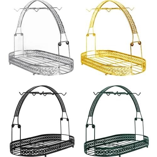 Mug Holder Coffee Rack Coffee Cup Holder Tea Set Stand Dishes Organizer Wrought Iron Mug Drainer Storage Drying Rack