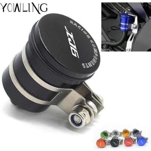 For YAMAHA XJ6 DIVERSION 2009-2016 CNC Rear Brake Fluid Reservoir Connection Brake Fuel Hose Bracket Tank Oil Fluid Cup Cover