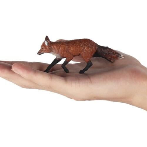 Wild Animal Figure Figurines Kids Cognitive Toys Maned Wolf Jackal Action Figures PVC Figure Collectible Toys