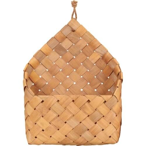 HOT SALE Garden hand-woven wood basket Fruit and vegetable basket weaving basket Storage camping