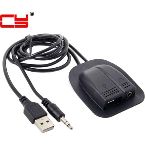 Jimier USB2.0 Audio 3.5mm Male & Audio 3.5mm Mount Female Charging Cable Practical Convenient Outdoor Travel Camping External