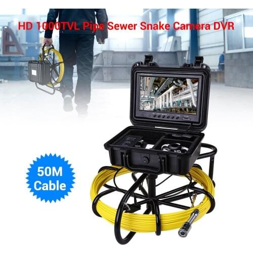 Eyoyo 9600A Pipeline Endoscope Inspection Camera 50M Underwater Industrial Pipe Sewer Drain Wall Video Plumbing 9" LCD Screen