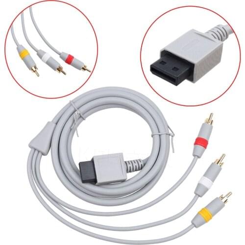 Kebidu High Quality New 6FT 1.8m Audio Video AV Aux Composite 3 RCA Cable Cord Connector for Console wholesale