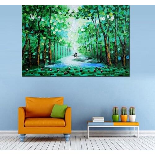 Best HandPainted Modern Abstract Oil Painting abstract landscape wall art Picture For Living Room hotel sofa Wall Art Home Decor