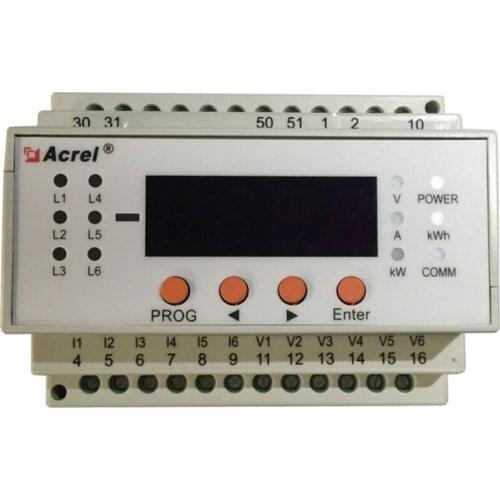 DC 48V multi-channel solar modbus RS485 energy power meter for kwh meaure