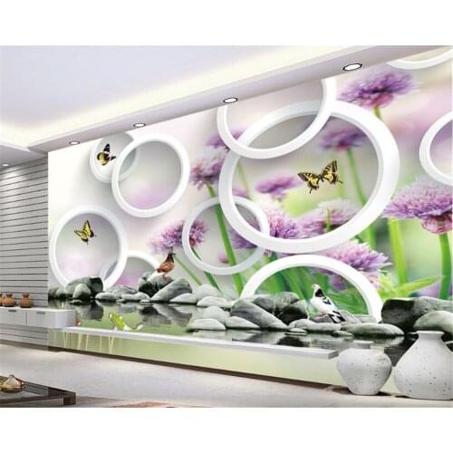 Beibehang Custom wallpaper mural modern floral 3D stereo TV background wall decorative painting papel de parede 3d wallpaper