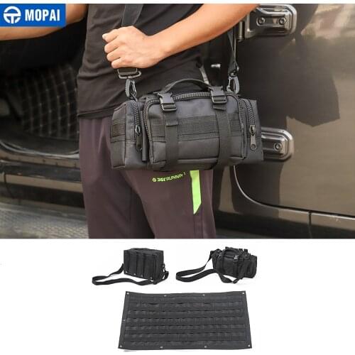 MOPAI Stowing Tidying for Jeep Wrangler 1997-2019 Car Storage Bag Organizers Tool Bag for Jeep Wrangler TJ JK JL 1997-2019