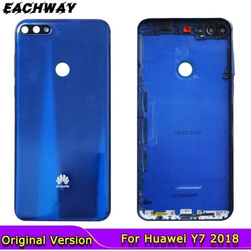 Original for Huawei Y7 2018 Back Battery Cover Housing Case Y7 Pro 2018ForHuawei Y7 Prime 2018 Battery Cover LDN L22 LX2 L21 LX3
