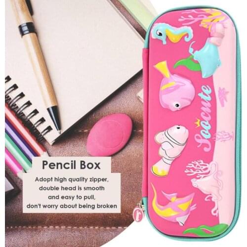 Portable EVA Large Cosmetic Pencil Case Bag Children Birthday Gift Cartoon School Supply New and Beautiful Patterns Fashionable