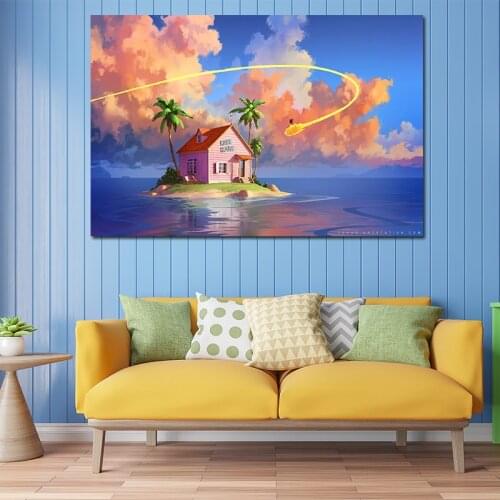 Anime Dragon Ball Goku Poster Canvas Painting Mural Wall Picture Modern Living Room Bedroom Home Decoration Kids Gift