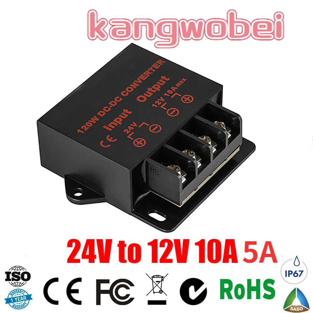24V to 12V 10A DC DC Converter Regulator Car Step Down Reducer dc dc step-down module 12 volt stabilizer voltage regulator
