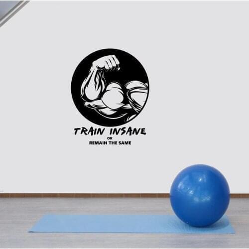 Drop Shipping GYM Waterproof Wall Stickers Home Decor For Kids Rooms Vinyl Art Decal