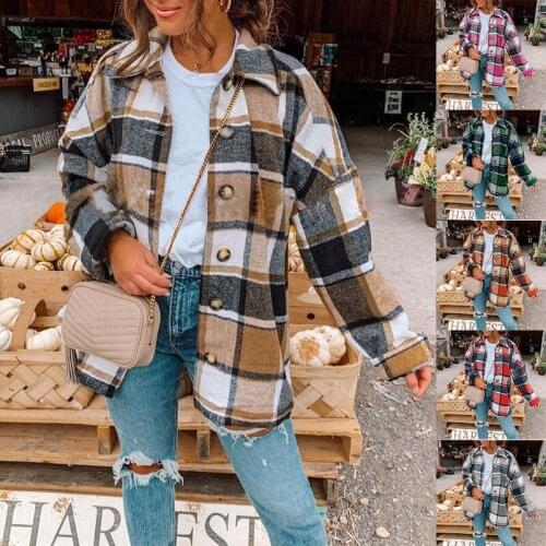 Qunque/群鹊 Women's Plaid Shirts