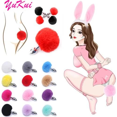 Sexy Anal Plug Bunny Tail Butt Plugs Sex Toys For Woman Anus Stimulator Anal Toys Erotic intimate toys for adults18 Sex Products