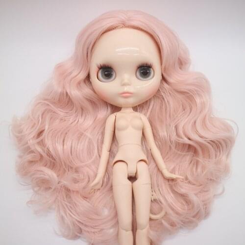 Joint body Nude Blyth Doll,pink hair Factory doll Fashion doll Suitable For Girls