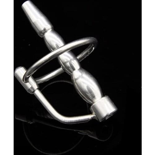 Stainless Steel Urethral Plug Beads Sounding Rod Metal Cock Rings Sex Toys For Men Urethral Sound Dilators Penis Insertion Wand