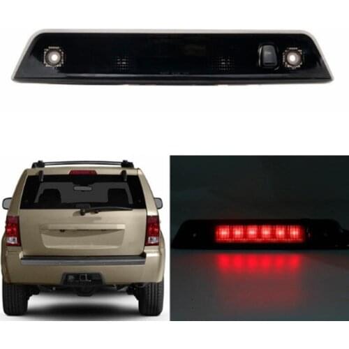 Rear Third 3Rd Brake LED Light High Mount Stop Light Reverse Brake Light for Jeep Grand Cherokee 2005-2010 (Smoke)