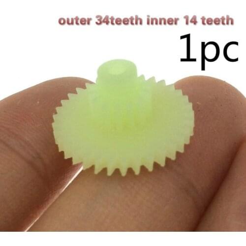 1pc outer 34T inner 14T gear for TASCAM 112MK2 122MK3 cassette deck