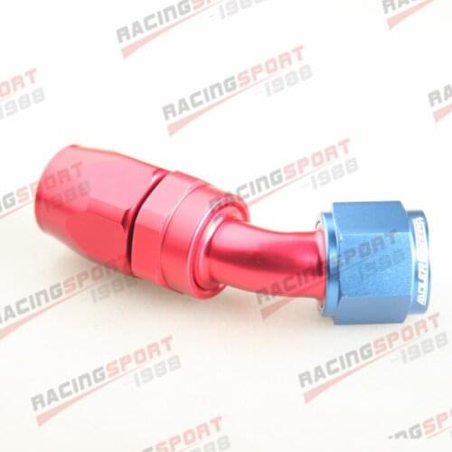 -10 AN AN10 -10AN 45 DEGREE SWIVEL HOSE END FITTING ADAPTOR Aluminum