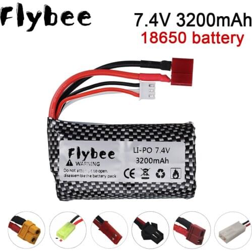 18650 Battery Upgrade 3000mAh To 3200mAh for Syma S033g Q1 H100 H101 H102 H103 FOR waltys car rc model EL-2P/SM/JST/T plug