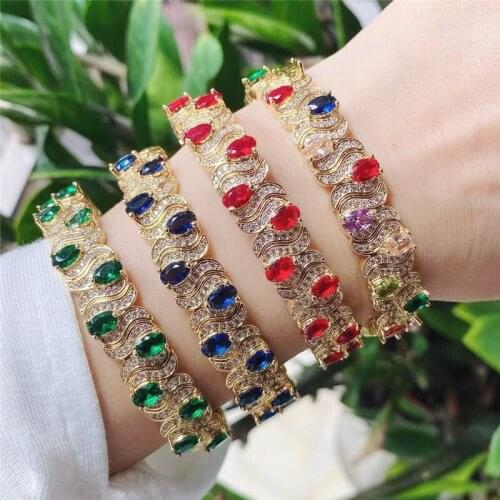 5pcs/lot New design plated micro pave bangle, colorful cz big single bangle,popular plated bracelet cheap wholesale