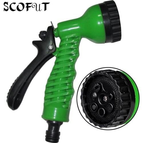 7 Patterns Garden Water Sprayers Water Gun Household Watering Hose Spray Gun for Car Washing Cleaning Lawn Garden Watering
