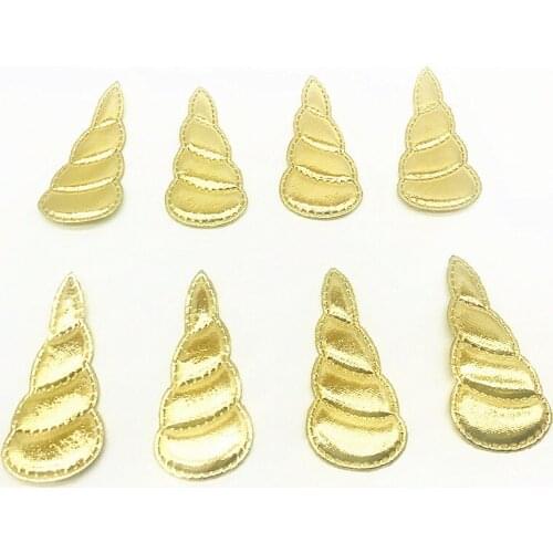 6pcs/pack Unicorn Horn Horse Vinyl Glitter Felt Embellishment Bow Applique Embroidery Birthday Party Planner Clip Accent Fealti