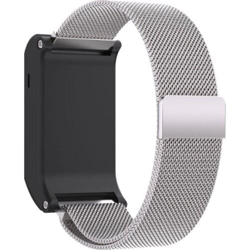 Free ship.1pc 24cm Gifts Smartwatch Accessory Wristbands Milanese Magnetic Loop Stainless Steel Band For Gar.min vivoactive HR