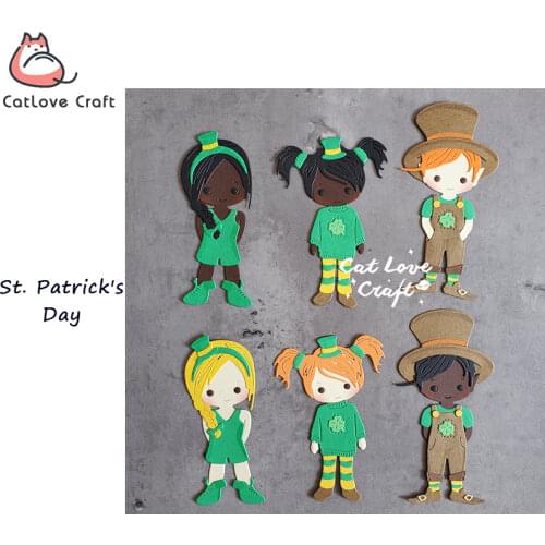 Catlove St. Patricks Day Series Metal Cutting Dies Scrapbooking Stencil Die Cuts Card Making Craft Embossing New Dies For 2021