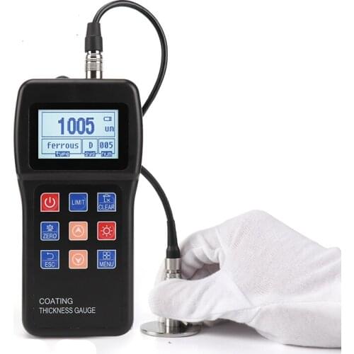 New Original Digital Electronic Dry Film Paint Coating Thickness Gauge Backlight Car Paint Tester Thickness Coating Meter