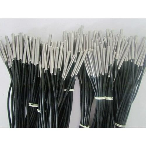 100 Pieces NTC Thermistor Temperature Sensor Waterproof Probe 1m 2m Wire 10 K 1% 3950