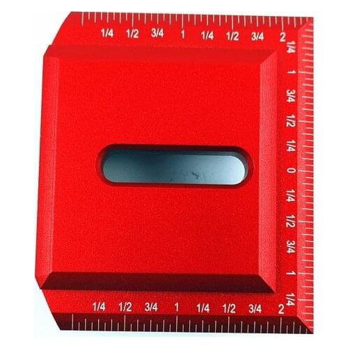 Woodworking Line Scriber 45/90 Degree Square Ruler Precision Scribing Gauge Measuring Tool Household Woodworking Measuring Tools