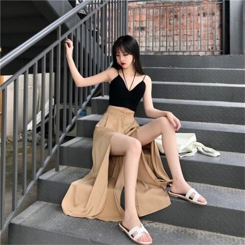 Cheap wholesale 2021 spring summer autumn new fashion casual Popular long women Pants woman female OL wide leg pants Py1475