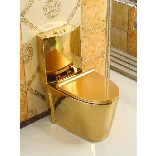 Home European pumping gold toilet super whirlwind 8.0 large pipe toilet water-saving color anti-odor toilet