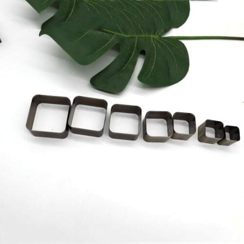 Herramientas para cuero leather craft template fabric cutter leather craft square die cutting knife mould hand punch tool 7pcs