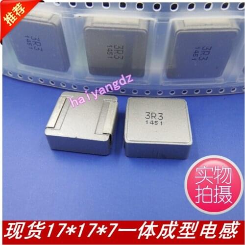 2pcs/SMD Integral forming inductors 1770 3.3UH 22A Saturated 35A 17*17*7MM Printing:3R3