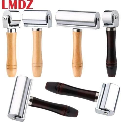 LMDZ Leather Roller Hand Pushing Roller Pressing Wheel Blank Holder Device Leather Glue Pressure for Beginer and Professional