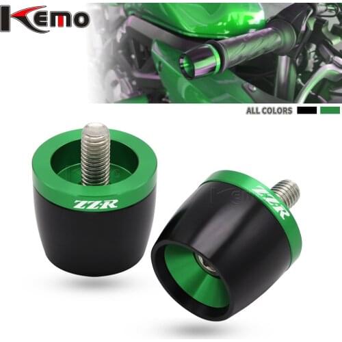 For Kawasaki ZZR250 ZZR400 ZZR600 ZZR1000 ZZR1200 ZZR1400 Motorcycle CNC Handlebar Grips Bar Ends Cap Counterweight Plug Slide
