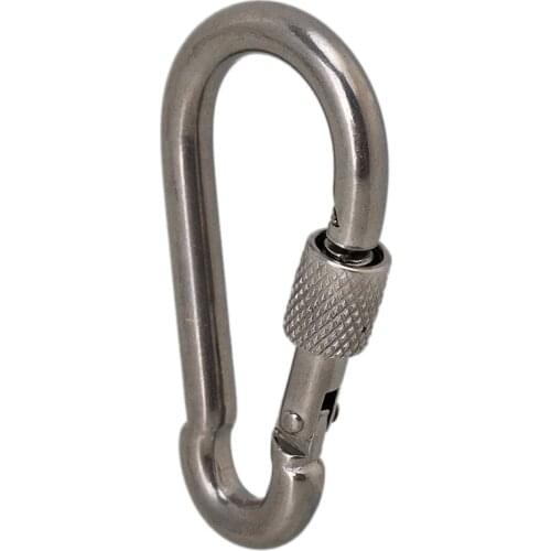 Stainless Steel M5 Thread Rigging Quick Link Chain Carabiner Silver