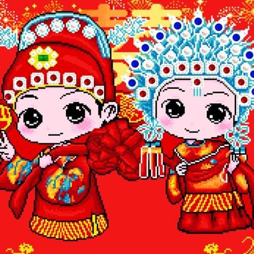 New 5d special-shaped diamond painting living room Chinese wedding decor full of diamond cross stitch diamond mosaic embroidery