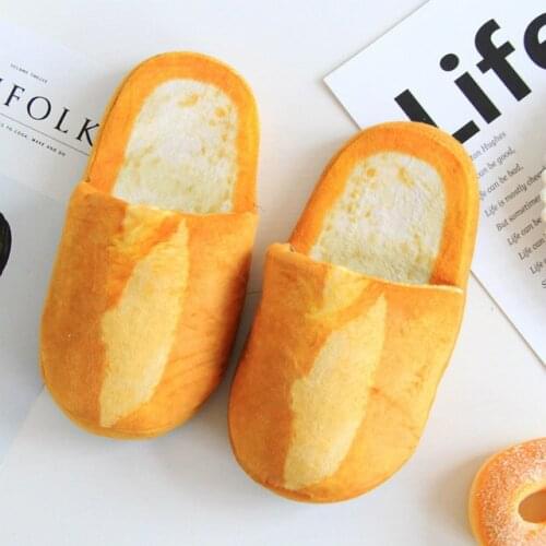 One size 2020 New Style individuality simulation bread lovers adult slippers at home indoor floor for bedroom women shoes