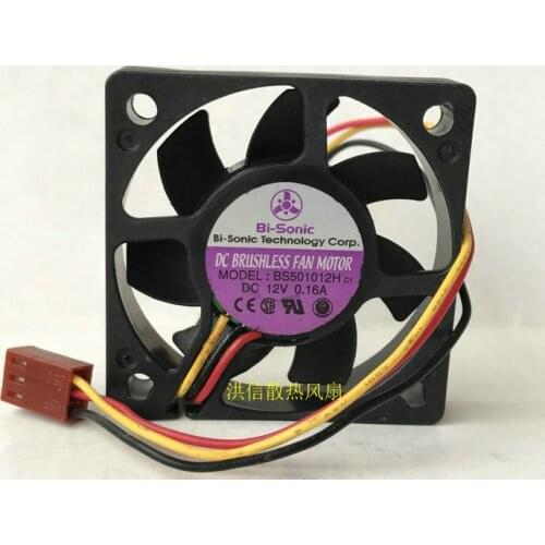 Original 5010 bs501012h dc12v0.16a 3-wire computer CPU fan