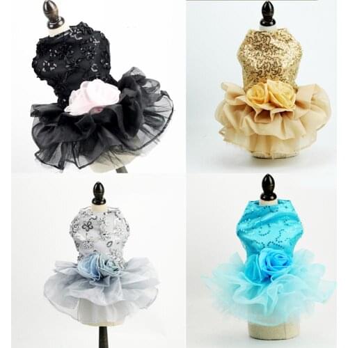 Pet wedding dress Dog Clothes Dress Sweety Princess Dress Teddy Puppy Wedding Dresses Fot Dog Small Medium Dogs Pet Accessories