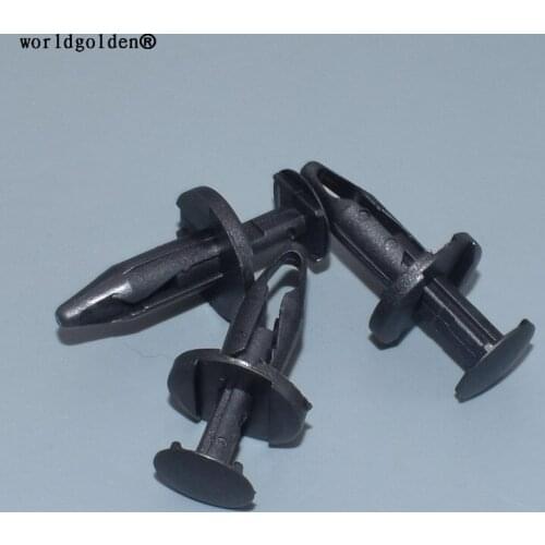 Worldgolden 100pcs plastic clip Wheel Opening Moulding Push-Type Retainer for GM#21077123